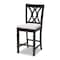 Baxton Studio Reneau Gray Upholstered Espresso Finished 5-Piece Wood Pub Set 157-9596-9776 - alternate 6